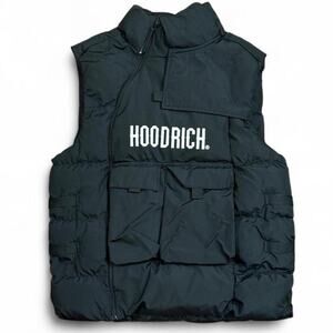 Hoodrich Men’s Astro V3 Black Utility Puffer Vest Size L